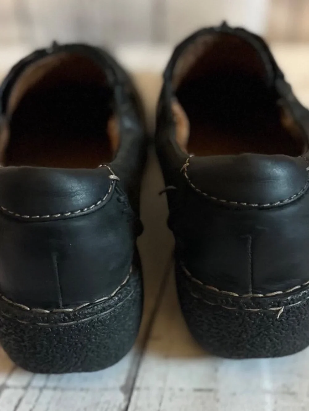 Clarks Autisan Black Leather Active Wear Comfortable Loafer Women’s Size 11M